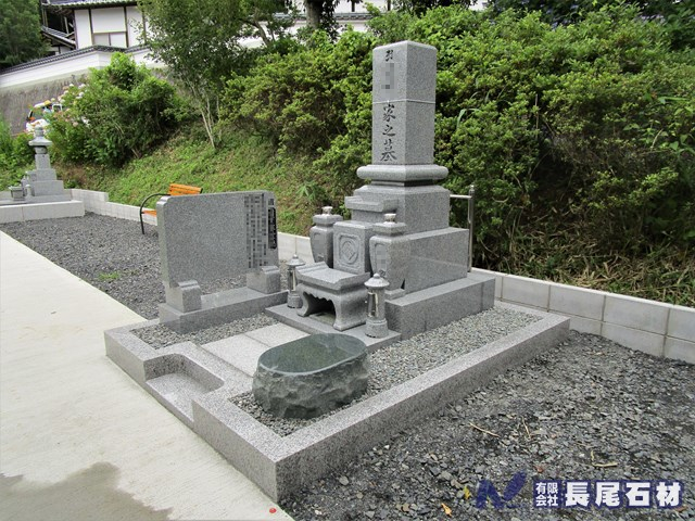 墓　代々墓　大島　霊園　基礎　耐震　巻石　外柵　基礎　霊園　津山　鏡野　美咲　久米南　岡山